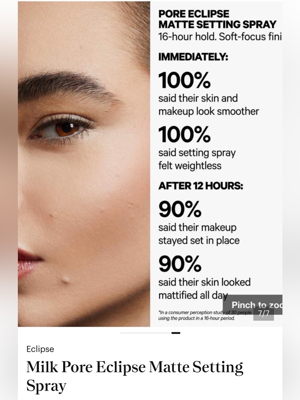 Milk Pore Eclipse Matte Setting Spray - Picture 8 of 8